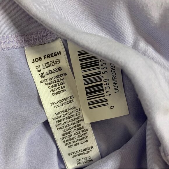 Joe Fresh Active Women's Capri Leggings High Rise cropped pants Lilac Purple XS - Picture 9 of 10